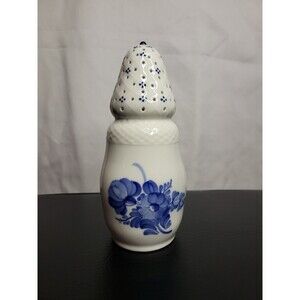 Vintage 1967 Royal Copenhagen Porcelain Sugar Shaker Blue Flowers Muffineer...